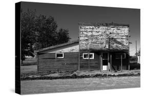 Old Building on Street-Rip Smith-Stretched Canvas