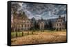 Old Building with Garden-Nathan Wright-Framed Stretched Canvas