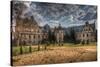 Old Building with Garden-Nathan Wright-Stretched Canvas