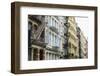 Old buildings and fire escapes in the Cast Iron District of SoHo, Manhattan, New York City, United -Fraser Hall-Framed Photographic Print