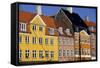 Old Buildings in Famous Nyhavn Harbour Area of Copenhagen, Denmark, Scandinavia, Europe-Simon Montgomery-Framed Stretched Canvas