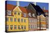 Old Buildings in Famous Nyhavn Harbour Area of Copenhagen, Denmark, Scandinavia, Europe-Simon Montgomery-Stretched Canvas