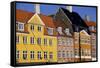 Old Buildings in Famous Nyhavn Harbour Area of Copenhagen, Denmark, Scandinavia, Europe-Simon Montgomery-Framed Stretched Canvas