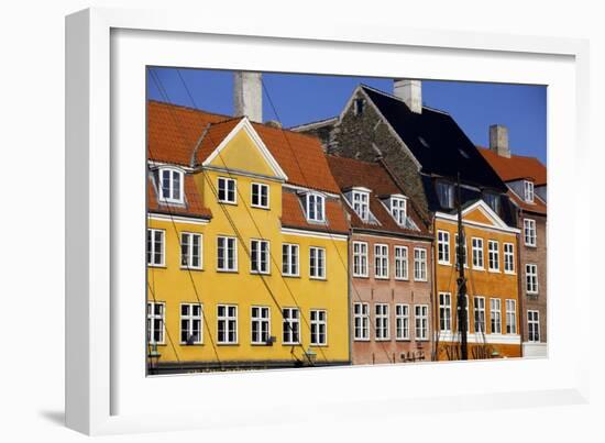 Old Buildings in Famous Nyhavn Harbour Area of Copenhagen, Denmark, Scandinavia, Europe-Simon Montgomery-Framed Photographic Print