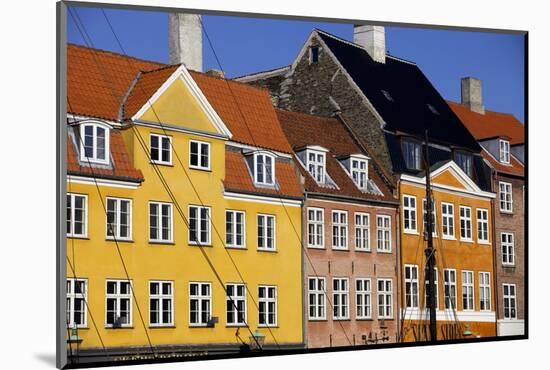 Old Buildings in Famous Nyhavn Harbour Area of Copenhagen, Denmark, Scandinavia, Europe-Simon Montgomery-Mounted Photographic Print