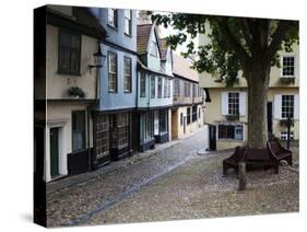 Old Buildings on Elm Hill, Norwich, Norfolk, England, United Kingdom, Europe-Mark Sunderland-Stretched Canvas