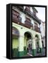 Old Buildings With Porticos, Havana, Cuba, West Indies, Central America-Donald Nausbaum-Framed Stretched Canvas