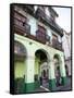 Old Buildings With Porticos, Havana, Cuba, West Indies, Central America-Donald Nausbaum-Framed Stretched Canvas