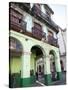Old Buildings With Porticos, Havana, Cuba, West Indies, Central America-Donald Nausbaum-Stretched Canvas
