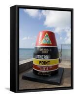 Old Buoy Used as Marker for the Furthest Point South in the United States, Key West, Florida, USA-R H Productions-Framed Stretched Canvas