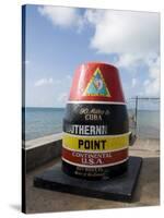 Old Buoy Used as Marker for the Furthest Point South in the United States, Key West, Florida, USA-R H Productions-Stretched Canvas