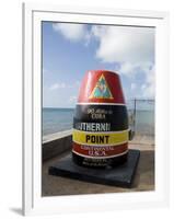 Old Buoy Used as Marker for the Furthest Point South in the United States, Key West, Florida, USA-R H Productions-Framed Photographic Print