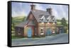 Old Burghclere Station-Geno Peoples-Framed Stretched Canvas