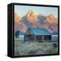 Old Cabin at Mormon Row, Wyoming-Vincent James-Framed Stretched Canvas