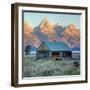 Old Cabin at Mormon Row, Wyoming-Vincent James-Framed Photographic Print