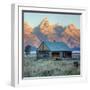 Old Cabin at Mormon Row, Wyoming-Vincent James-Framed Photographic Print