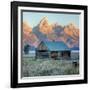 Old Cabin at Mormon Row, Wyoming-Vincent James-Framed Photographic Print