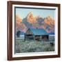 Old Cabin at Mormon Row, Wyoming-Vincent James-Framed Photographic Print