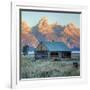 Old Cabin at Mormon Row, Wyoming-Vincent James-Framed Photographic Print