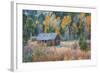 Old Cabin in Autumn Woods Hope Valley California-Vincent James-Framed Photographic Print