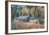 Old Cabin in Autumn Woods Hope Valley California-Vincent James-Framed Photographic Print