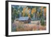 Old Cabin in Autumn Woods Hope Valley California-Vincent James-Framed Photographic Print