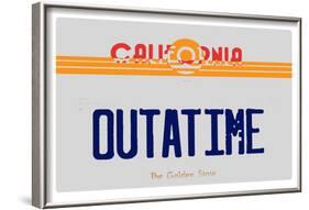 Old Cali Plate-null-Framed Poster