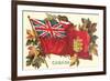 Old Canadian Flag-null-Framed Art Print