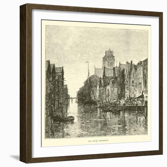 Old Canal, Dordrecht-null-Framed Giclee Print