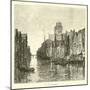Old Canal, Dordrecht-null-Mounted Giclee Print