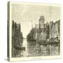 Old Canal, Dordrecht-null-Stretched Canvas