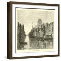 Old Canal, Dordrecht-null-Framed Giclee Print