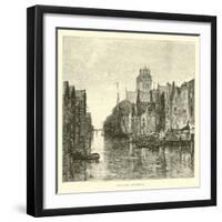 Old Canal, Dordrecht-null-Framed Giclee Print