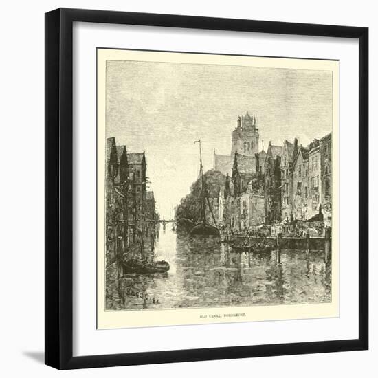 Old Canal, Dordrecht-null-Framed Giclee Print