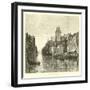 Old Canal, Dordrecht-null-Framed Giclee Print