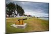 Old cannons on the shore of Stanley, capital of the Falkland Islands, South America-Michael Runkel-Mounted Photographic Print