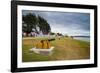 Old cannons on the shore of Stanley, capital of the Falkland Islands, South America-Michael Runkel-Framed Photographic Print