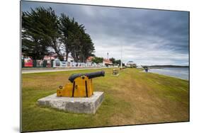 Old cannons on the shore of Stanley, capital of the Falkland Islands, South America-Michael Runkel-Mounted Photographic Print