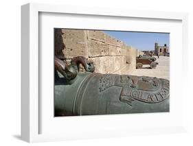 Old Cannons, Skala of the Kasbah a Mighty Crenellated Bastion, 300 Metres in Length-Jean-Pierre De Mann-Framed Photographic Print