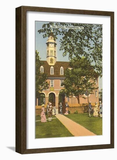 Old Capitol, Williamsburg, Virginia-null-Framed Art Print