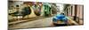 Old Car and a Mural on a Street, Havana, Cuba-null-Mounted Premium Photographic Print