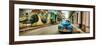 Old Car and a Mural on a Street, Havana, Cuba-null-Framed Photographic Print