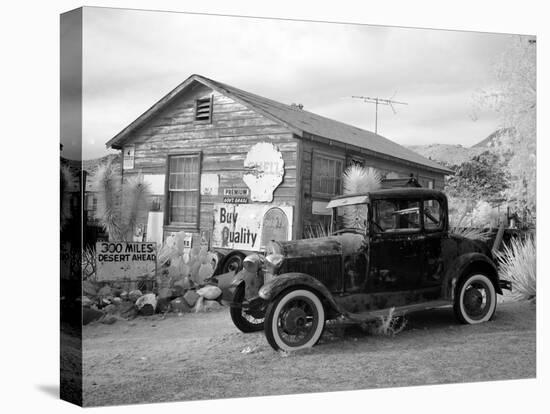 Old Car and Gas Pump-Hackberry General Store-Carol Highsmith-Stretched Canvas