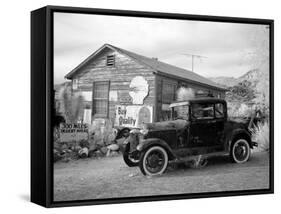 Old Car and Gas Pump-Hackberry General Store-Carol Highsmith-Framed Stretched Canvas