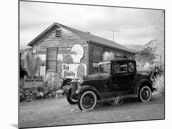 Old Car and Gas Pump-Hackberry General Store-Carol Highsmith-Mounted Photo