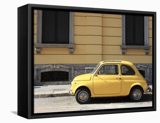 Old Car, Fiat 500, Italy, Europe-Vincenzo Lombardo-Framed Stretched Canvas