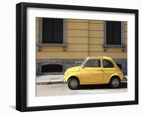 Old Car, Fiat 500, Italy, Europe-Vincenzo Lombardo-Framed Photographic Print