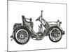 Old Car on a White Background. Sketch-AVA Bitter-Mounted Art Print