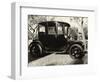 Old Car Parked under Tree Line-null-Framed Photographic Print