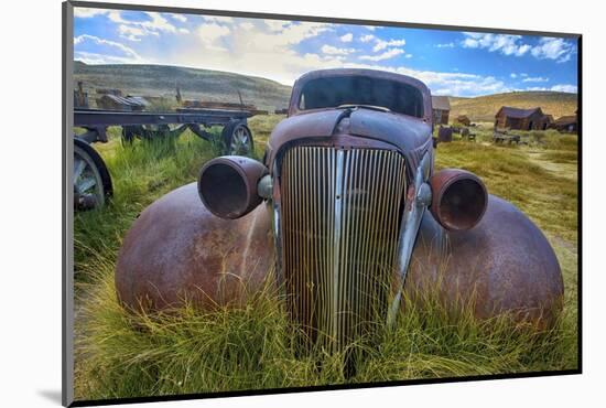Old Car Rusting Away in a Ghost Town, Bodie, California-George Oze-Mounted Photographic Print